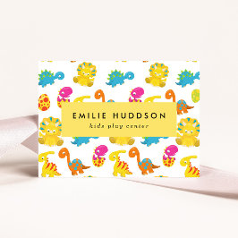 Tarjeta De Visita Dinosaurios, Centro de Juegos Infantiles, Centro d