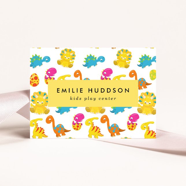Tarjeta De Visita Dinosaurios, Centro de Juegos Infantiles, Centro d (Subido por el creador)