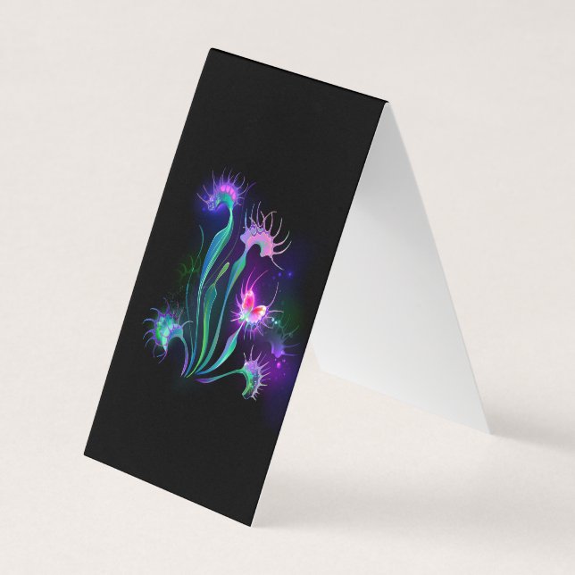 Tarjeta De Visita Dionaea resplandeciente (Anverso)