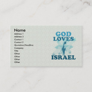 Tarjeta De Visita Dios ama Israel