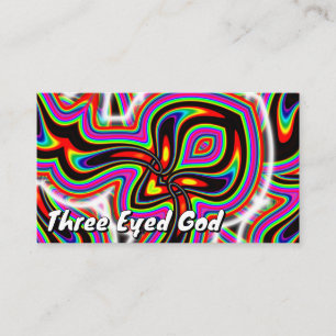 Tarjeta De Visita Dios de los Tres Ojos ( puedes cambiar las palabra