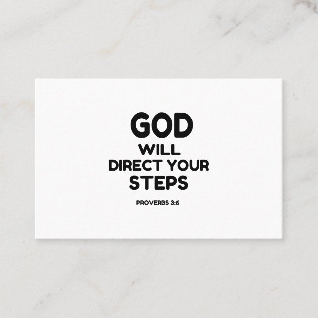 TARJETA DE VISITA DIOS DIRIGIRÁ TUS PASOS (Anverso)