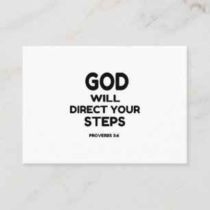 TARJETA DE VISITA DIOS DIRIGIRÁ TUS PASOS