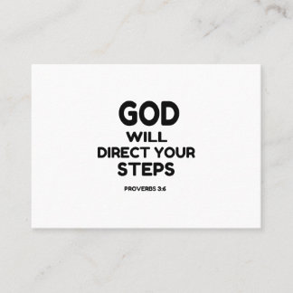 TARJETA DE VISITA DIOS DIRIGIRÁ TUS PASOS