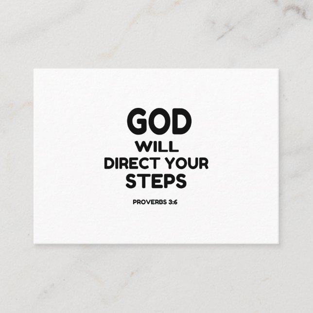 TARJETA DE VISITA DIOS DIRIGIRÁ TUS PASOS (Anverso)