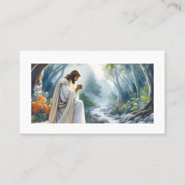 Tarjeta De Visita Dios es la clave para entrar al cielo. (Anverso)