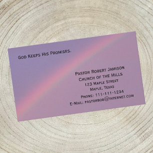 Tarjeta De Visita Dios mantiene sus promesas religiosas