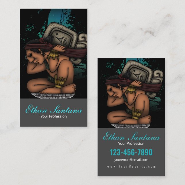 Tarjeta De Visita Dios maya (Anverso / Reverso)