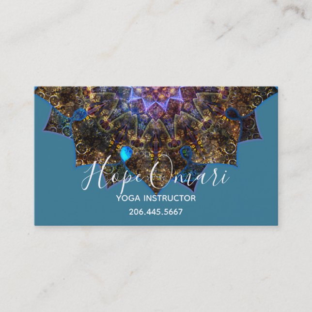 Tarjeta De Visita Diosa de la Tierra Mandala  (Anverso)