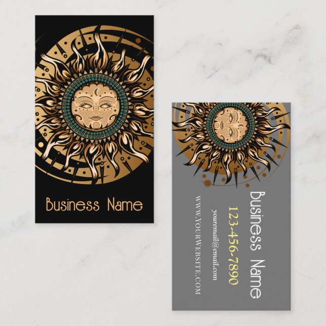 Tarjeta De Visita Diosa de Sun (Anverso / Reverso)
