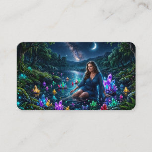 Tarjeta De Visita Diosa del Marcador del Lago de Cristal Mágico
