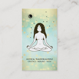 Tarjeta De Visita *~* Diosa del yoga Celestial Luna Magia Boho 3er o