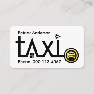 Tarjeta De Visita Dirección de Transporte de Ruta de Taxi