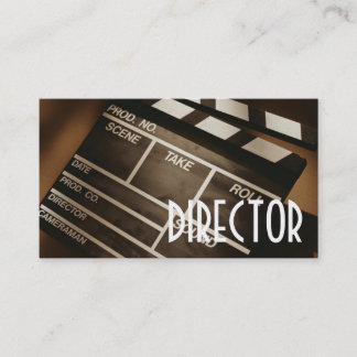 Tarjeta De Visita Director Clapperboard Film Moviers Producer Act