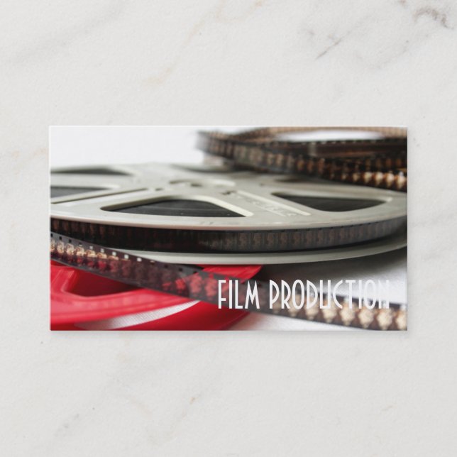 Tarjeta De Visita Director Clapperboard Film Moviers Producer Act (Anverso)