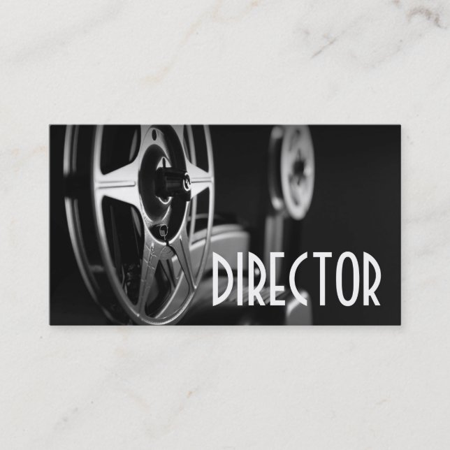 Tarjeta De Visita Director Clapperboard Film Moviers Producer Act (Anverso)