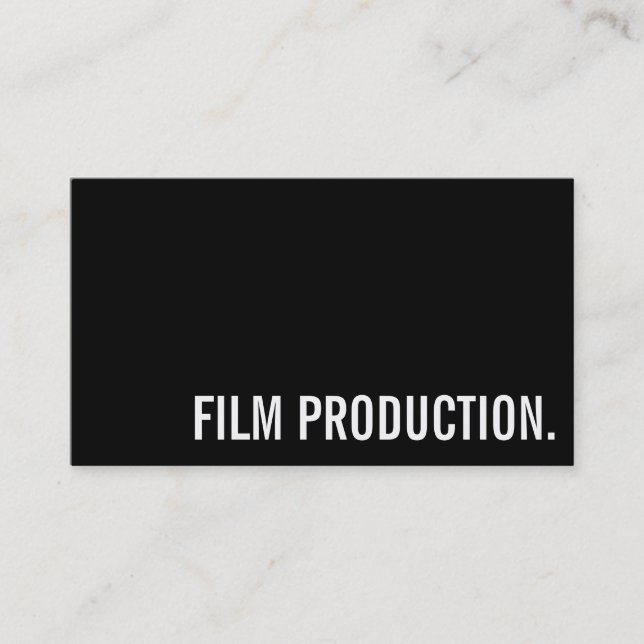 Tarjeta De Visita Director Clapperboard Film Moviers Producer Act (Anverso)