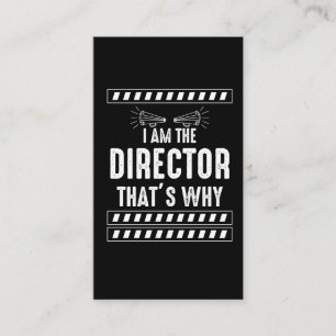 Tarjeta De Visita Director de cine dice