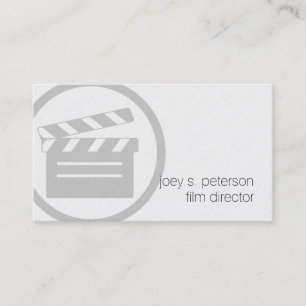 Tarjeta De Visita Director de cine Fotografía de Icono de cartón