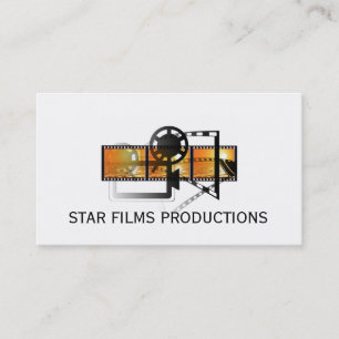 Tarjeta De Visita Director de Cine Moderno Productor de Películas