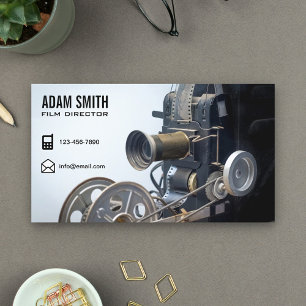 Tarjeta De Visita Director de cine profesional de cámara de cine de 