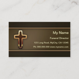 Tarjeta De Visita Director de funeraria
