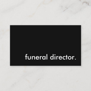 Tarjeta De Visita director de funeraria.