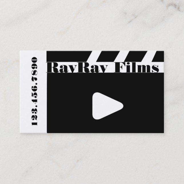 Tarjeta De Visita Director de Producción de Películas Cinematográfic (Anverso)