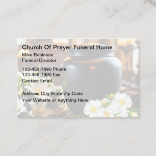 Tarjeta De Visita Director Principal Funeral Y Cremación
