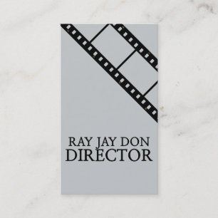 Tarjeta De Visita Director Productor Película Cine Edición Editor Cr