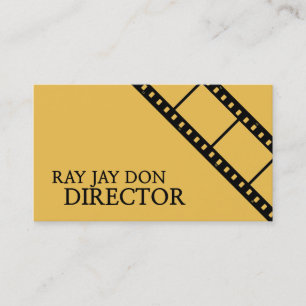 Tarjeta De Visita Director Productor Película Cine Edición Editor Cr