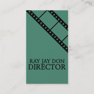 Tarjeta De Visita Director Productor Película Editor Realizador