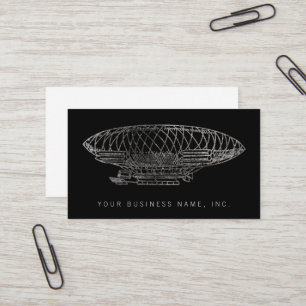 Tarjeta De Visita Dirigible Vintage