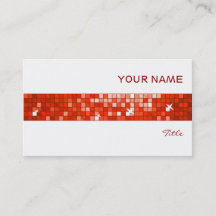 Disco Azulejos rojo tira blanca