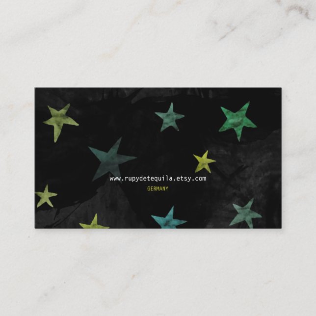 Tarjeta De Visita Disco Stars Black Night (Anverso)