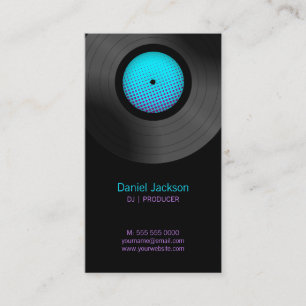 Tarjeta De Visita Discos de vinilo DJ Music Store