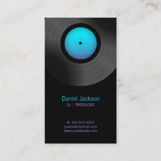 Tarjeta De Visita Discos de vinilo DJ Music Store