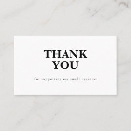 Tarjeta De Visita Discount Code Thank You Card Small Business