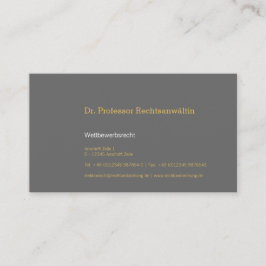 Tarjeta de visita discreta