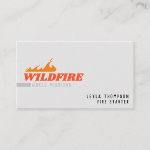 Tarjeta De Visita Diseminación de fuego
