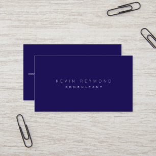 Tarjeta De Visita Diseña tu propio estándar profesional azul marino