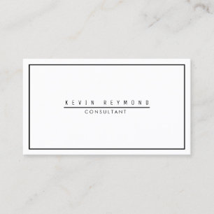 Tarjeta De Visita diseña tu propio profesional blanco y liso