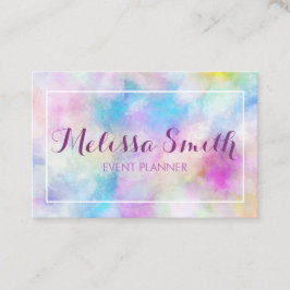 Tarjeta de visita diseñada simple púrpura de