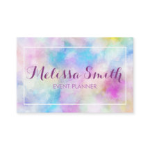 Tarjeta de visita diseñada simple púrpura de