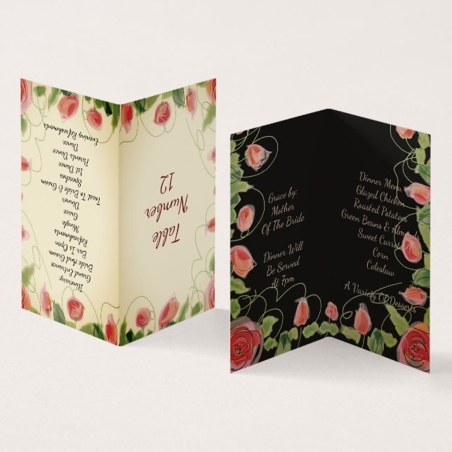 Tarjeta De Visita Diseñador artístico floral (Interior y exterior)