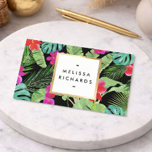Diseñador de Acuarela de Impresión Tropical Chic N