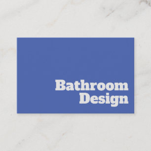 Tarjeta De Visita Diseñador de audaces y limpios baños