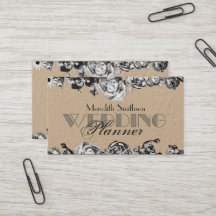 Diseñador de bodas profesional Elegante negro y bl