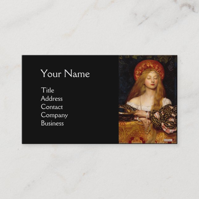 Tarjeta De Visita DISEÑADOR DE COSTUMBRES VANITY BEAUTY-FASHION, Neg (Anverso)