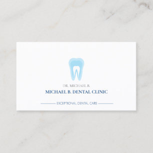 Tarjeta De Visita Diseñador de dentista minimalista moderno Logotipo